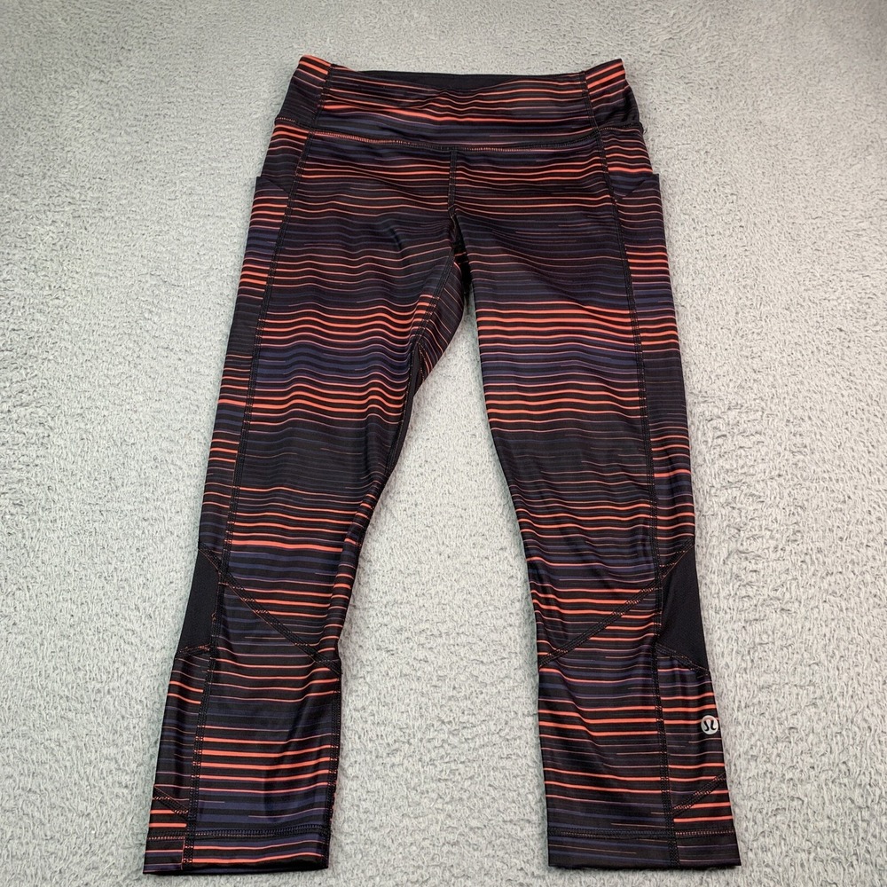Lululemon Leggings Womens Size 6 Multicolored Activewear Running Gym Yoga